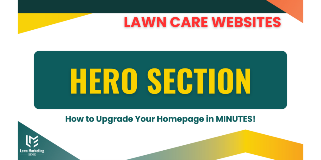 lawn care website hero section homepage upgrade lawncare website hero section homepage upgrade